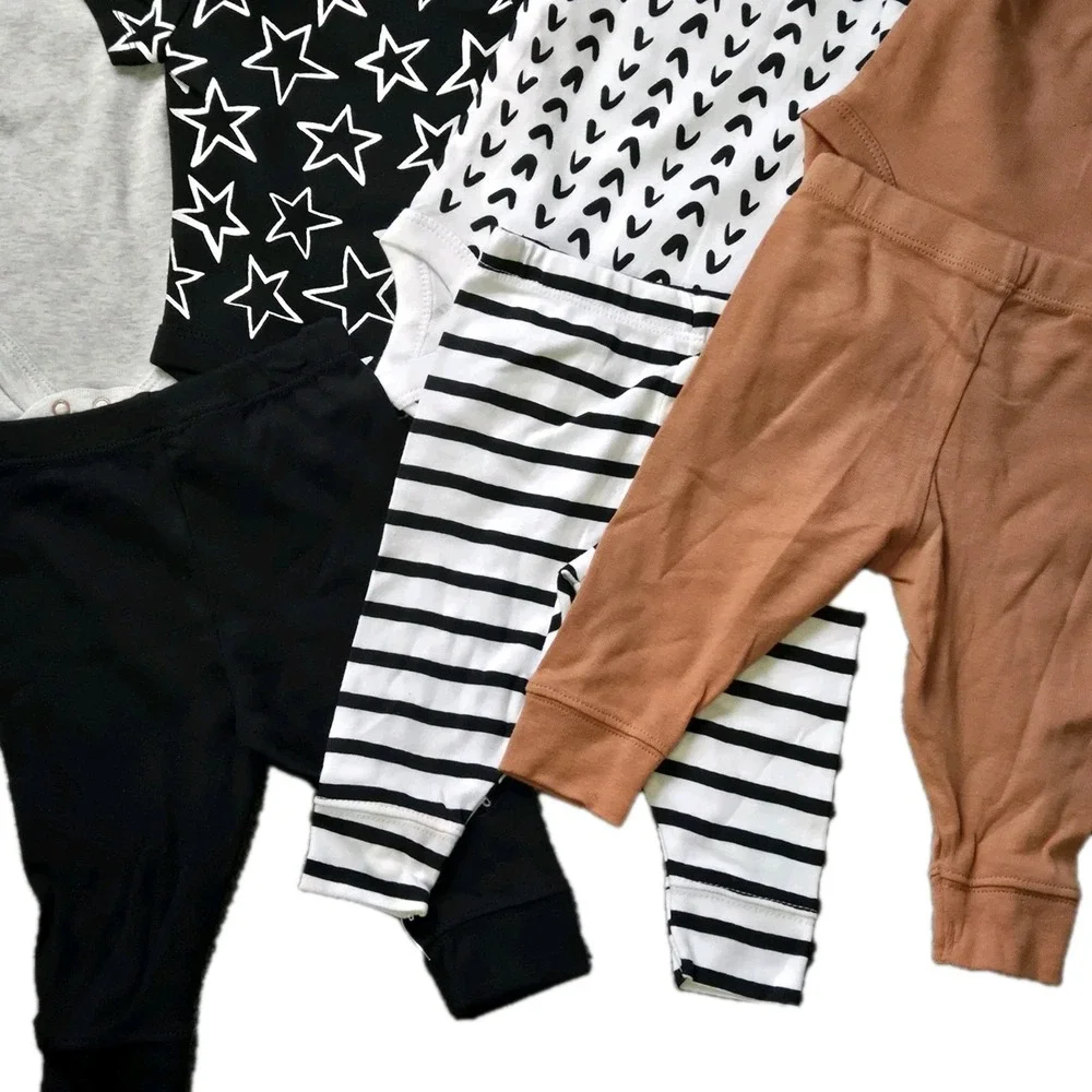 Cloud Nine Newborn-3 Month One Piece & 0-3 Month Pants Mix‎ Match Set NWOT